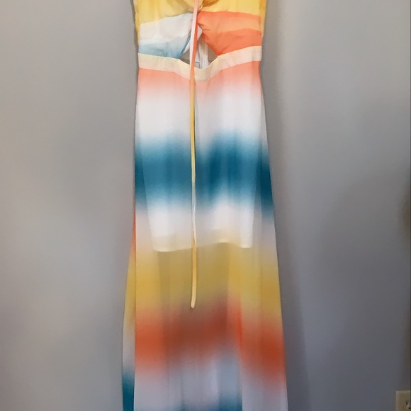 Multicolored maxi keyhole dress - Picture 3 of 6